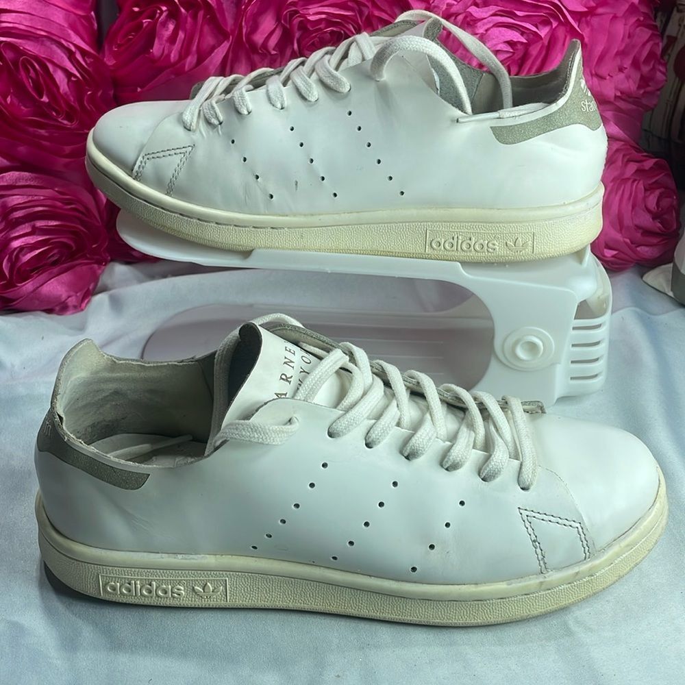 (C) Adidas Stan Smith x Barneys White New‎ York Casual Sneakers Men Size 5.5.